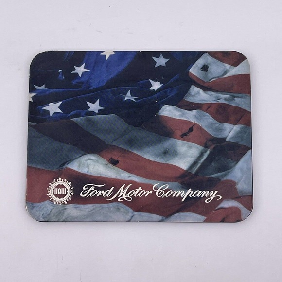 UAW Ford Coaster Set Collectible Gift Solidarity House Programs Center Desk Case - Picture 3 of 9